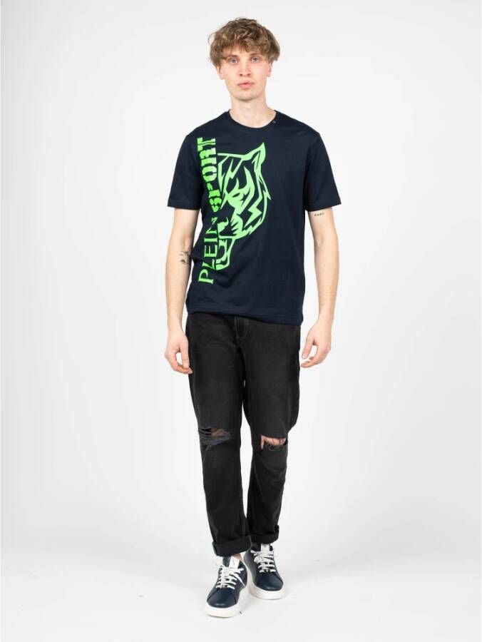 Plein Sport Simple Framelon T-shirt Blauw Heren