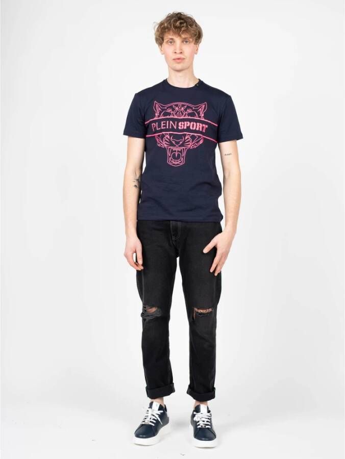 Plein Sport T-Shirts Blauw Heren