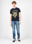Plein Sport Moderne Heren Klassiek T-shirt Blauw Heren - Thumbnail 2
