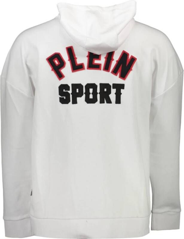 Plein Sport Witte Heren Hoodie Wit Heren