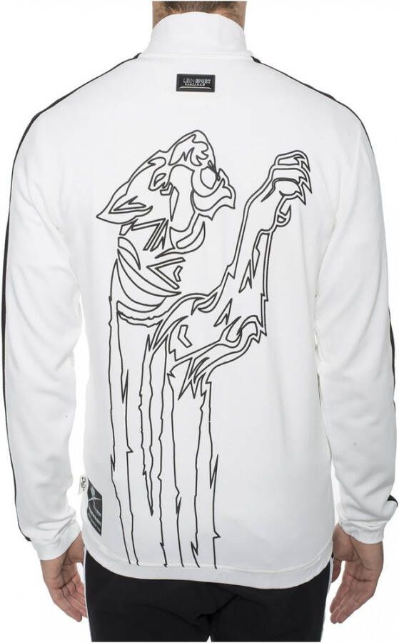 Plein Sport Ritsjack met bedrukt logo Wit Heren