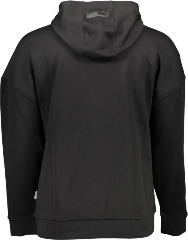 Plein Sport Zwarte Katoenen Hoodie met Print Zwart Heren