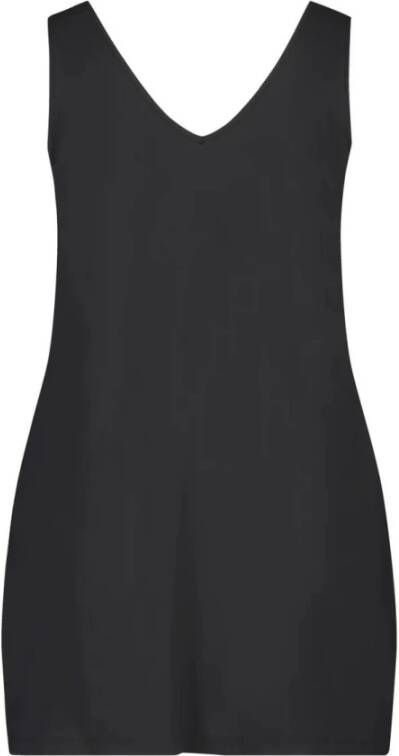 Plus Basics Top zonder mouw Zwart Dames