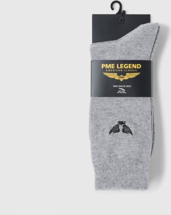 PME Legend Upgrade je sokkenspel met stijlvolle mid-grijze melee sokken Grijs Heren
