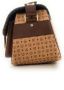 Pollini Bicolore Monogram Schoudertas met Zakken Bruin Dames - Thumbnail 4