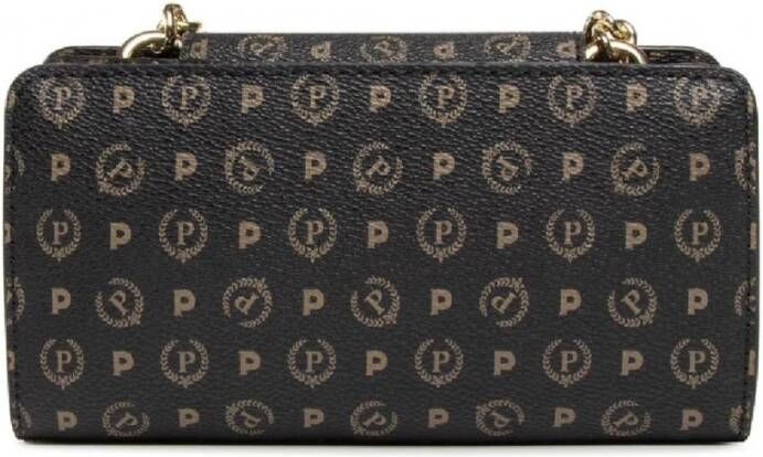 Pollini Heritage Nero Logo Cross Body Tas Zwart Dames