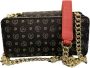 Pollini Heritage Zwart Logo Schoudertas voor Dames Zwart Dames - Thumbnail 2