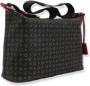 Pollini Klassieke Heritage Logo Hobo Tas Black Dames - Thumbnail 4