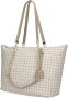 Pollini Ivoor Schoudertas met Heritage Print en Verwisselbare Handvatten White Dames - Thumbnail 2