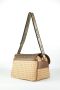 Pollini Bicolore Monogram Schoudertas met Zakken Bruin Dames - Thumbnail 2