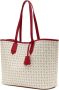 Pollini Ivoor Schoudertas met Heritage Print en Rode Inzetstukken White Dames - Thumbnail 2