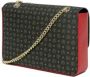 Pollini Heritage Schoudertas Zwart Rood Black Dames - Thumbnail 3