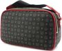 Pollini Heritage Schoudertas in Zwart Rood Print Black Dames - Thumbnail 2