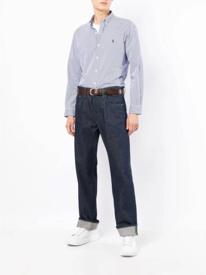 Polo Ralph Lauren 008 Slbdppcs-Ls Formeel Overhemd voor Heren Blue Heren