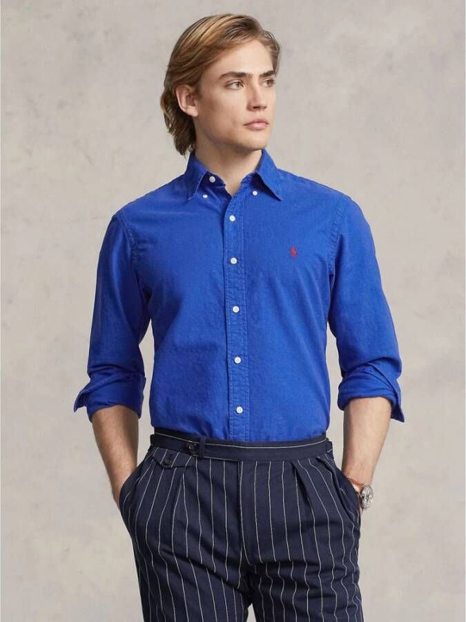 Polo Ralph Lauren LS Sportshirt Slbdppcs Blauw Heren