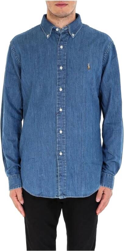 Polo Ralph Lauren Denim Shirts Blauw Heren