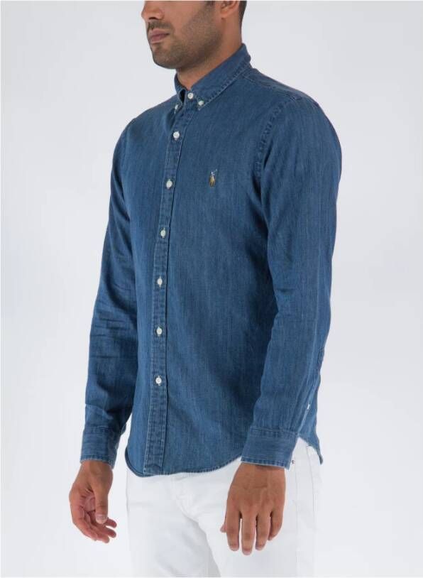 Polo Ralph Lauren Denim Shirts Blauw Heren