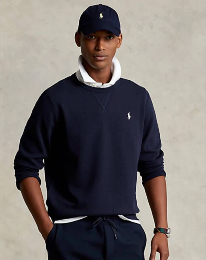 Polo Ralph Lauren Heren Sweatshirt met Ribdetails Blauw Heren