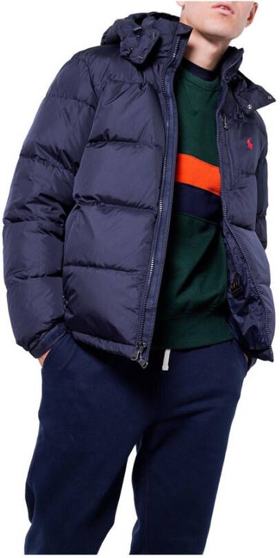 Polo Ralph Lauren Hooded Puffer Jacket Blauw Heren