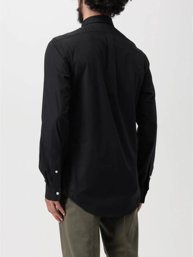 Polo Ralph Lauren Klassieke Fit Stretch Overhemd Zwart Heren