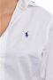 Polo Ralph Lauren Witte Katoenen Damesoverhemd met Geborduurde Pony White Dames - Thumbnail 7