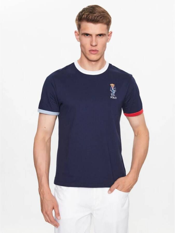Polo Ralph Lauren Navy Regular Fit T-Shirt Blauw Heren