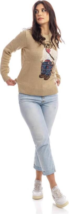 Polo Ralph Lauren Trui met ronde hals Beige Dames