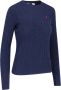Ralph Lauren Comfortabele ronde hals gebreide trui voor vrouwen Blauw Dames - Thumbnail 3