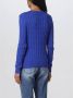 Ralph Lauren Comfortabele en stijlvolle ronde hals gebreide kleding voor vrouwen Blue Dames - Thumbnail 4