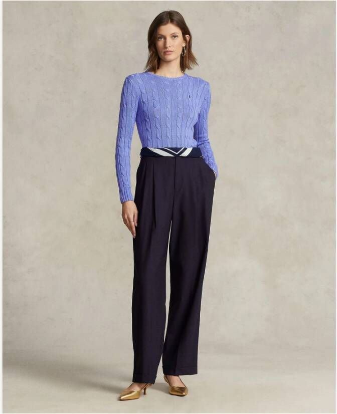 Polo Ralph Lauren Round-neck Knitwear Blauw Dames