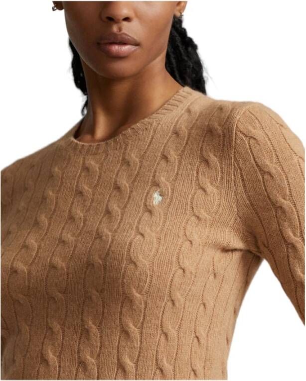 Polo Ralph Lauren Trui met ronde hals Bruin Dames Kledingwinkel