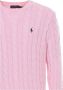 Polo Ralph Lauren Gebreide pullover met logopatch en kabelpatroon - Thumbnail 4