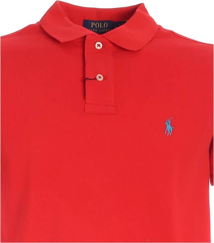 Polo Ralph Lauren Slim-Fit Pique Polo Red Heren