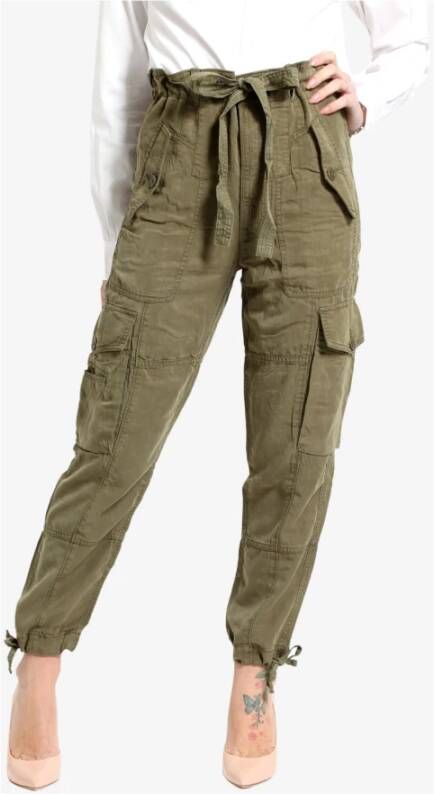 Polo Ralph Lauren Straight Trousers Groen Dames