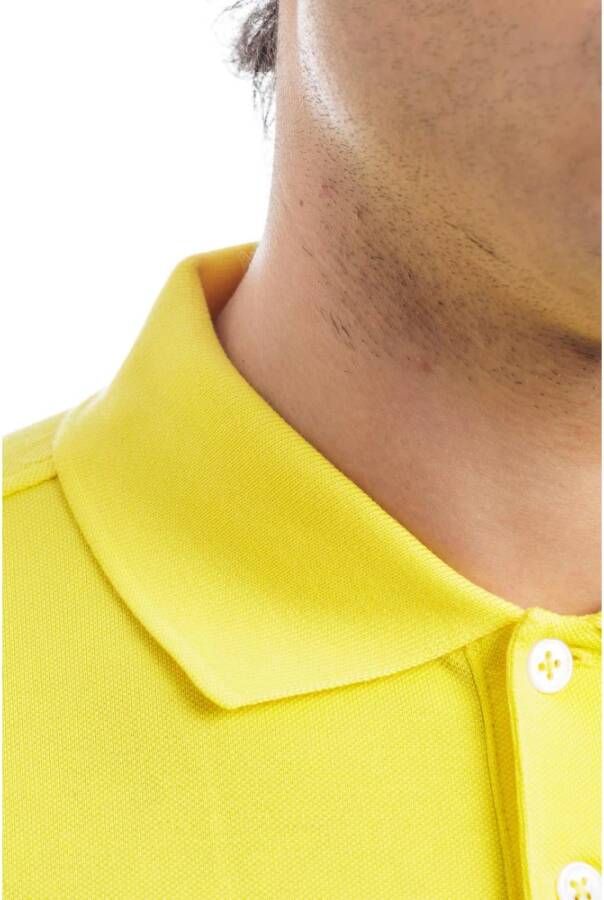 Polo Ralph Lauren Stretch Katoenen Polo Shirt voor Heren Yellow Heren