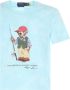 POLO Ralph Lauren slim fit T-shirt met printopdruk island aqua - Thumbnail 6