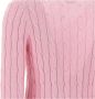 Polo Ralph Lauren Trui met V-hals en Ribboorden Pink Dames - Thumbnail 6