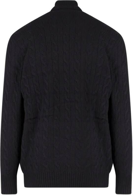 Polo Ralph Lauren Wollen kasjmier trui met logo Zwart Heren