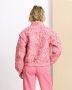 Pom Amsterdam Stijlvol Geborduurd Licht Jack voor Dames Pink Dames - Thumbnail 4