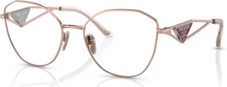 Prada Metallic Ss23 Dames Optische Monturen Beige Dames