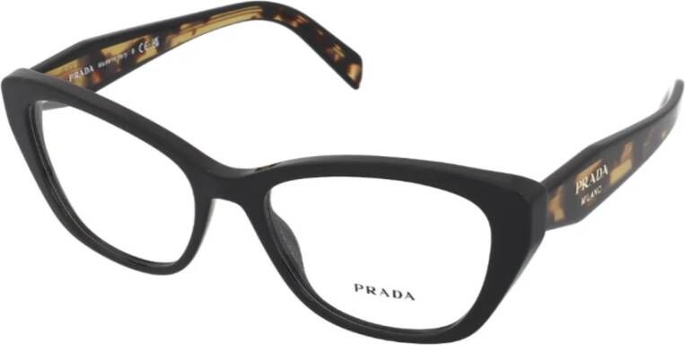 Prada Zwarte Ss23 Dames Optische Brillen Zwart Dames