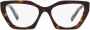 Prada Bruin Havana Optisch Montuur Brown Dames - Thumbnail 5