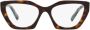 Prada PR 09Yv 2Au1O1 Optical Frame Brown Dames - Thumbnail 2