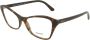 Prada Elegante Vlinder-vormige Bril Bruin Dames - Thumbnail 2