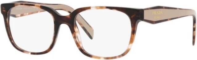 Prada Verhoog je stijl met deze damesbrilmonturen Bruin Dames