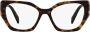 Prada Bruin Havana Optisch Montuur Stijlvol en veelzijdig Brown Dames - Thumbnail 3