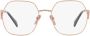 Prada Verhoog je stijl met oversized gouden brilmonturen Yellow Dames - Thumbnail 2