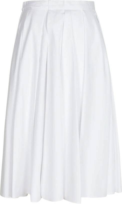 Prada Upgrade je garderobe met deze prachtige witte midi-rok Wit Dames
