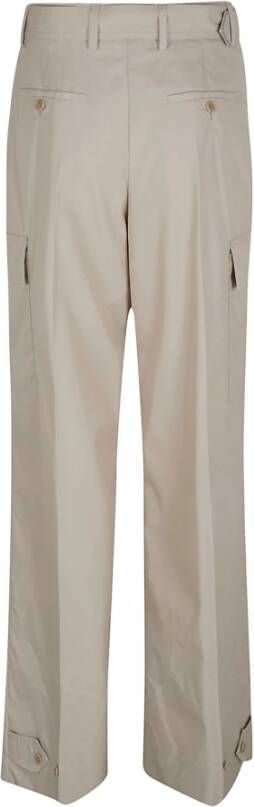Prada Stijlvolle hoge taille broek Beige Dames