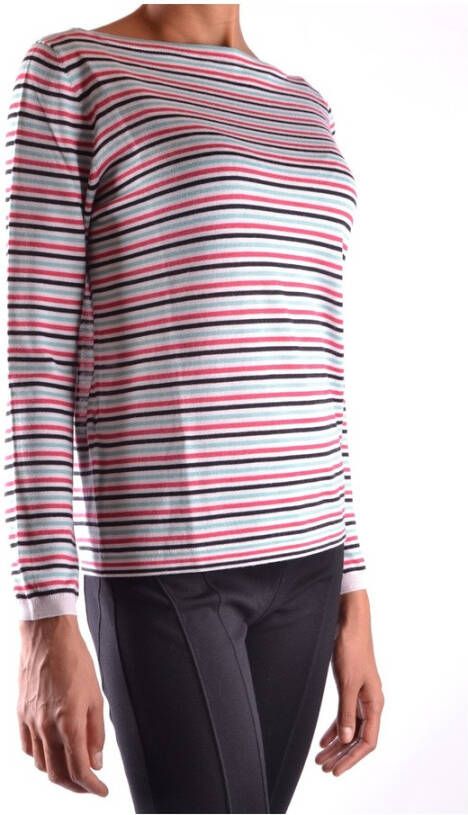 Prada Lange mouwen casual top met multicolor strepen Roze Dames